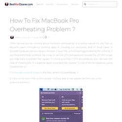 How to Fix MacBook Pro Overheating Problem?