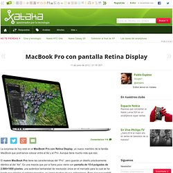 MacBook Pro con pantalla Retina Display