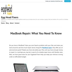 MacBook Repair: What You Need To Know – Egg Head Fixers
