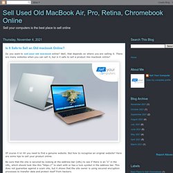 Is It Safe to Sell an Old macbook Online?