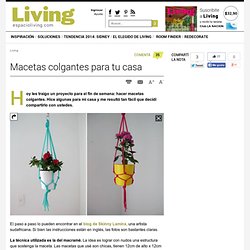 Macetas colgantes para tu casa