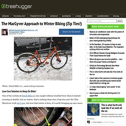 The MacGyver Approach to Winter Biking (Zip Ties!)