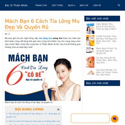 Mách Bạn 6 Cách Tỉa Lông Mu Đẹp Và Quyến Rũ