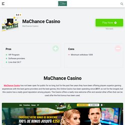 MaChance Casino - Online Casinos Francais 2021