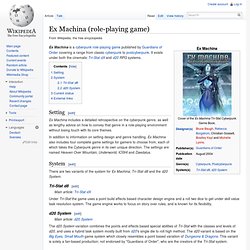 Ex Machina (role-playing game)