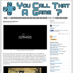 Machinarium Review – You Call That A Game?