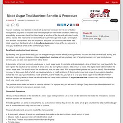 Blood Sugar Test Machine: Benefits & Procedure