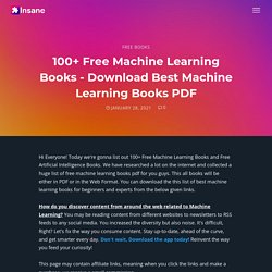 100+ Free Machine Learning Books (Updated 2021 List)