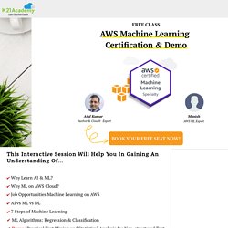 AWS Machine Learning Certification & Demo