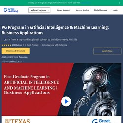 PGP AI and Machine Learning Online Certification Course by UT Austin