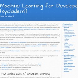 Machine Learning for Developers by Mike de Waard