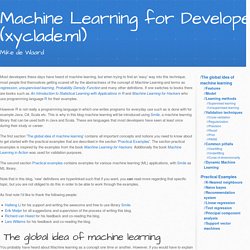 Machine Learning for Developers by Mike de Waard