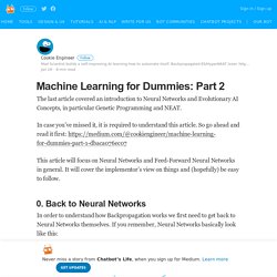 Machine Learning for Dummies: Part 2 – Chatbot’s Life