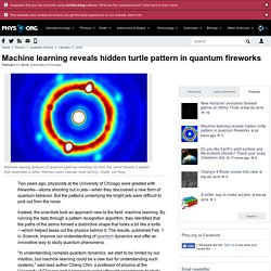 Machine learning reveals hidden turtle pattern in quantum fireworks