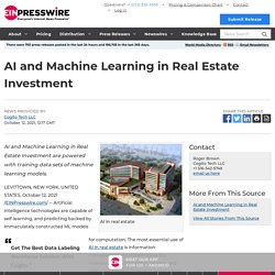 Machine Learning in Real Estate Investment