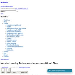 How To Get Better Machine Learning Performance