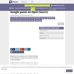 Machine Learning : Google livre TensorFlow en Open Source