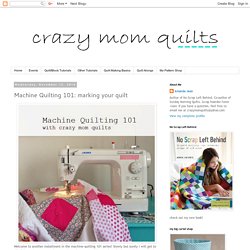 marking your quilt