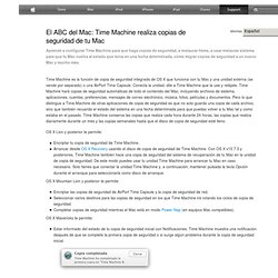 El ABC del Mac: Time Machine