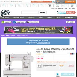 Janome HD1000 Heavy-Duty Sewing Machine with 14 Built-In Stitches - Free Shipping