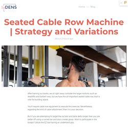 Seated Cable Row Machine