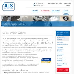 Using Machine Vision Systems to Eliminate Production Error