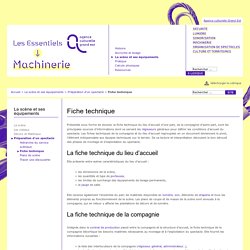 Fiche technique - E-book de la machinerie - l'Agence culturelle d'Alsace
