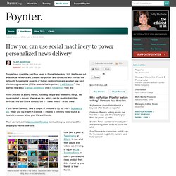 How you can use social machinery to power personalized news delivery
