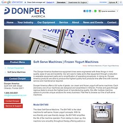 Donper America - Soft Serve Machines