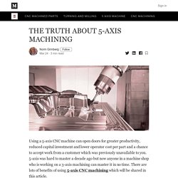 THE TRUTH ABOUT 5-AXIS MACHINING