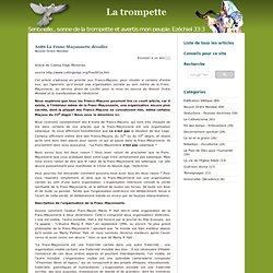A086 La Franc-Maçonnerie dévoilée - La trompette