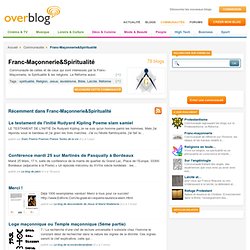 Franc-Maçonnerie&Spiritualité sur OverBlog