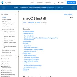 macOS install
