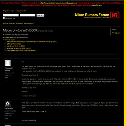 Macro photos with D800 « Nikon Rumors Forum