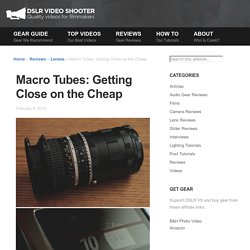 Macro Tubes: Getting Close on the Cheap