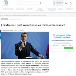 Loi Macron : quel impact pour les micro-entreprises ?
