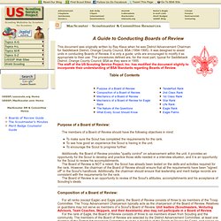 Scoutmaster & Committee Resources
