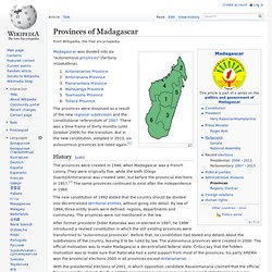 Provinces of Madagascar