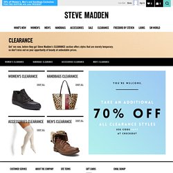 Steve Madden Clearance Shoes- Free Shipping on $50+