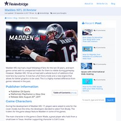 Madden NFL 18 Review - Takes a Deeper Approach to the League