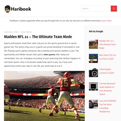 Madden NFL 21 - The Ultimate Team Mode - Haribook