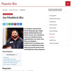 Joe Maddock Net worth, Salary, Bio, Height, Weight, Age, Wiki, Zodiac Sign, Birthday, Fact