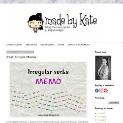 made by kate: Past Simple Memo