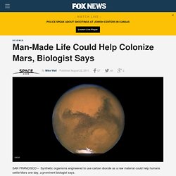 Man-Made Life Could Help Colonize Mars, Biologist Says
