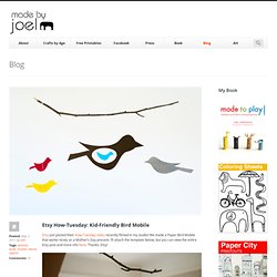 Etsy How-Tuesday: Kid-Friendly Bird Mobile
