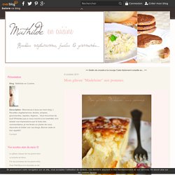 Mon gâteau "Madeleine" aux pommes - Mathilde en Cuisine