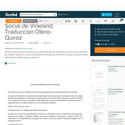 Escala de Madurez Social de Vineland. Traduccion Otero-Quiroz