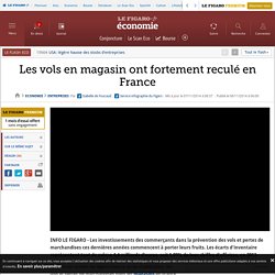 Les vols en magasin ont fortement reculé en France