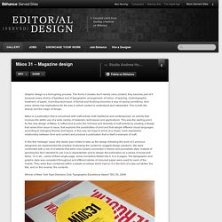 Mâos 31 – Magazine design on Editorial Design Served