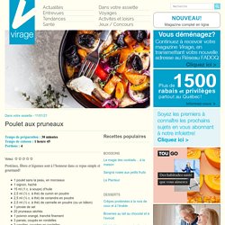 Le magazine en lignePoulet aux pruneaux